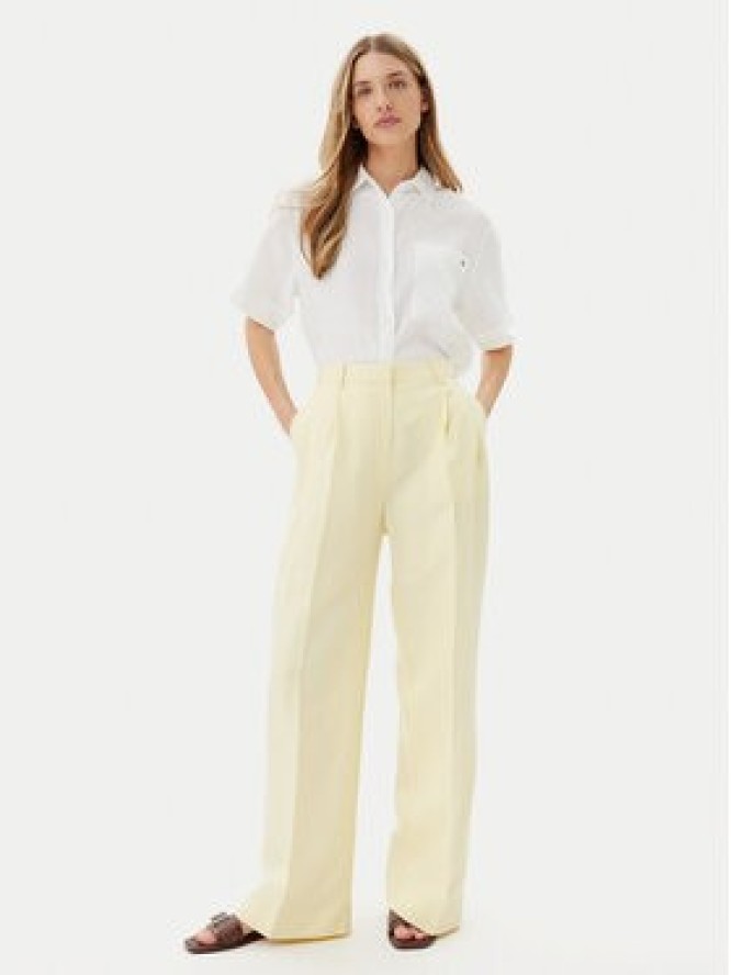 Tommy Hilfiger Spodnie materiałowe WW0WW45460 Żółty Relaxed Fit