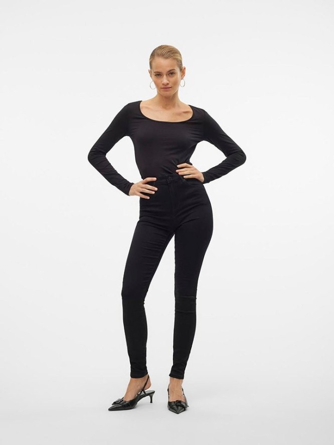 Vero Moda Dżinsy - Skinny fit - w kolorze czarnym rozmiar: S/L32