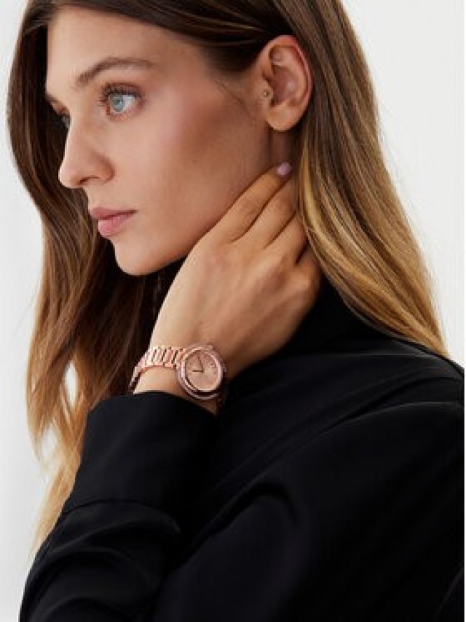 Furla Zegarek Icon Shape WW00035-K21000-1G000-1-008-20-CN-W Różowe złoto