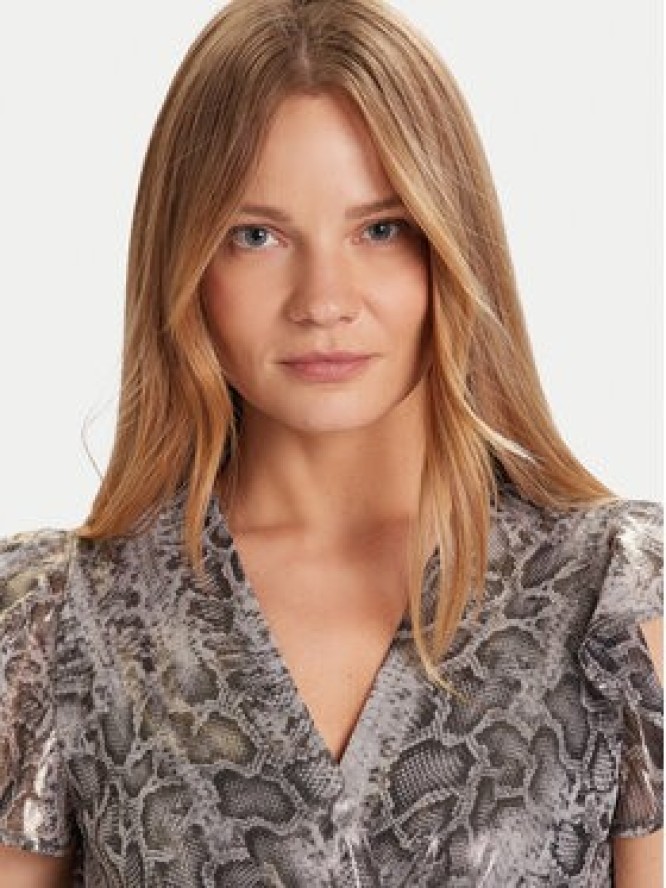 Morgan Sukienka koktajlowa 252-RCOBA.F Srebrny Regular Fit