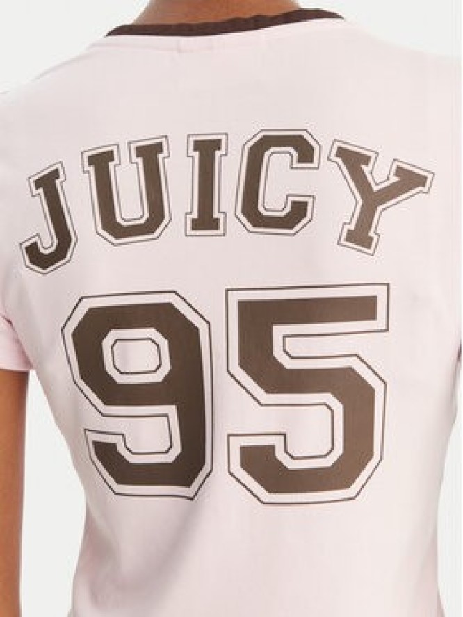Juicy Couture T-Shirt Juicy Wag JCWCT126319 Różowy Slim Fit