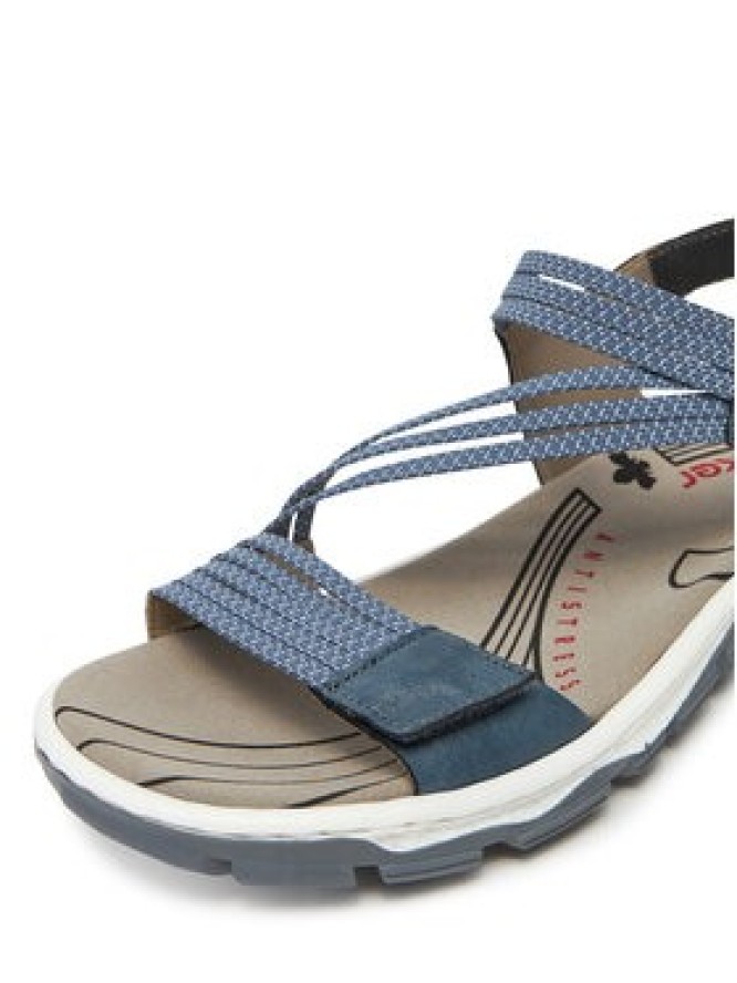 Rieker Sandały 68871-14 Niebieski