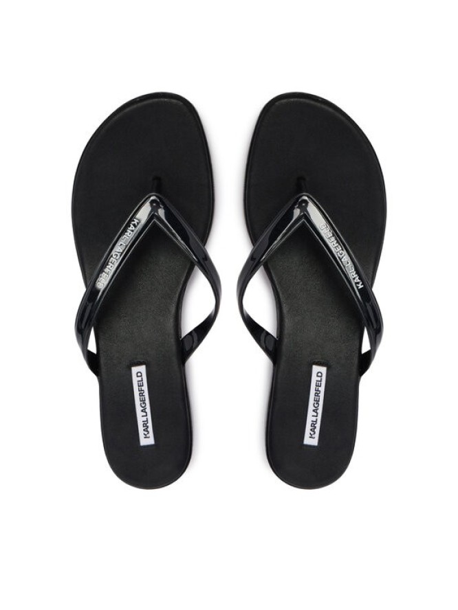 KARL LAGERFELD Japonki Jelly Heel KL83006 Czarny