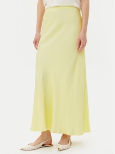ViCOLO Spódnica maxi Gonna TD0472 Żółty Slim Fit