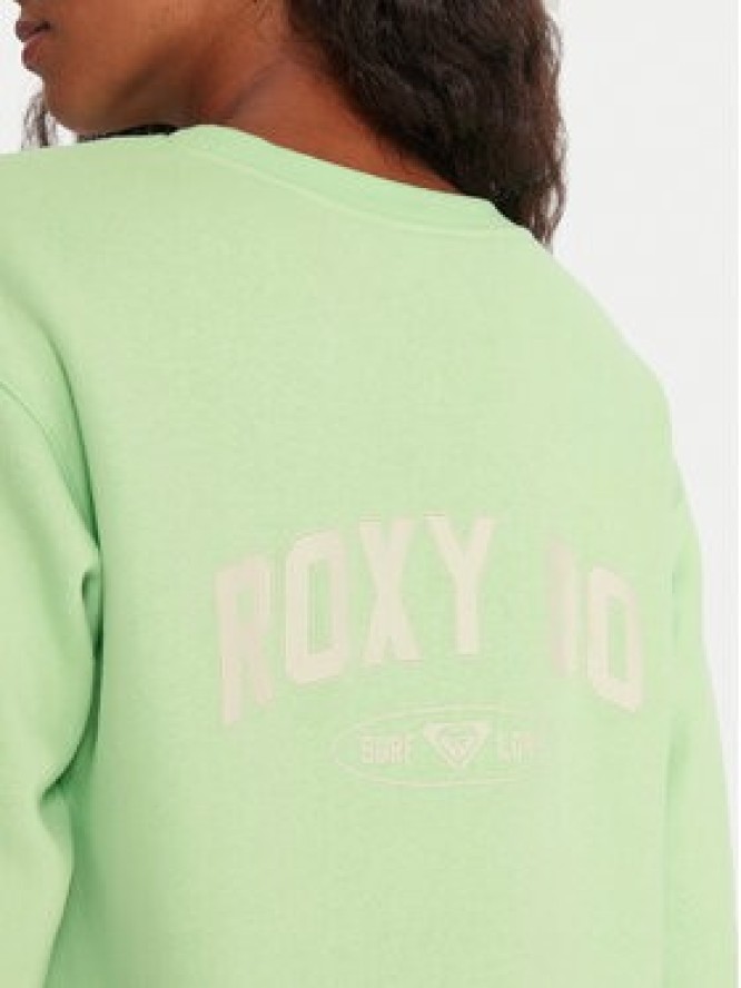 Roxy Bluza Surf Stoked ERJFT05018 Zielony Regular Fit