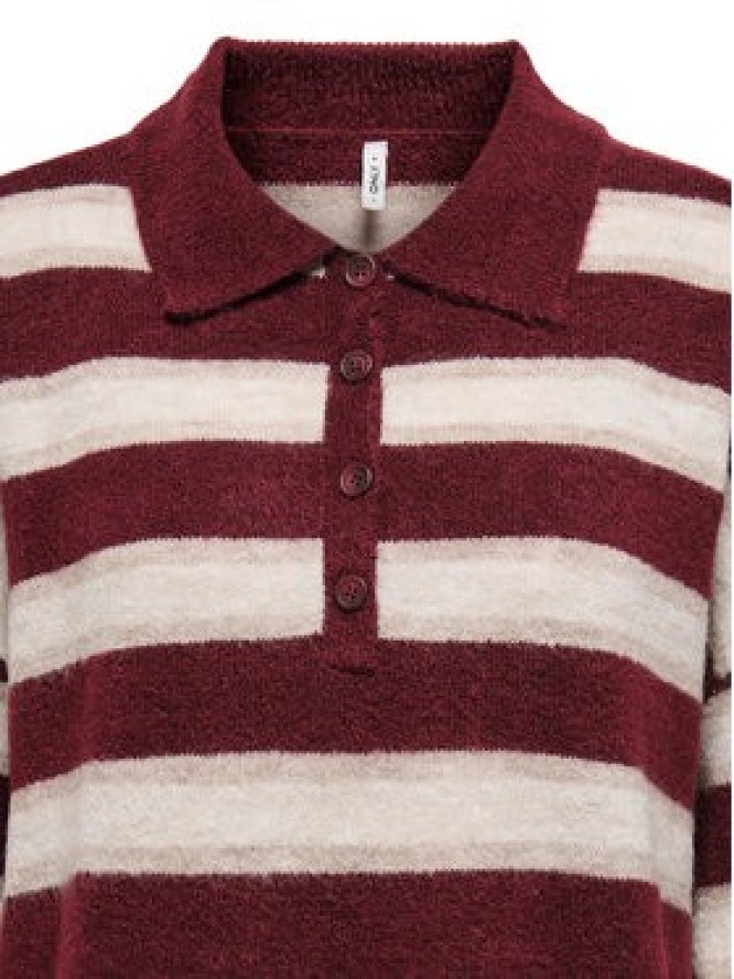 ONLY Sweter Talio 15358606 Bordowy Regular Fit
