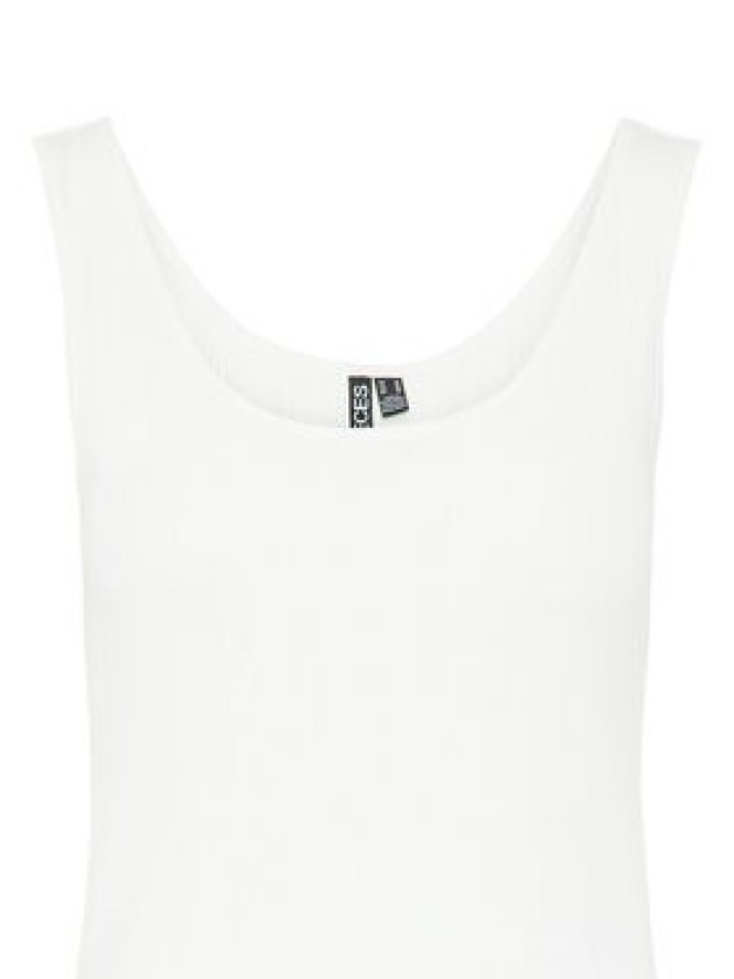 Pieces Top Fia 17155482 Biały Slim Fit