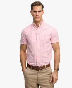 superdry Koszula Preppy Oxford krótki rękaw z bawełny organicznej – Cali