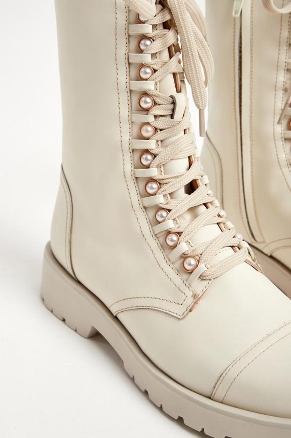 Trapery damskie skórzane TWINSET