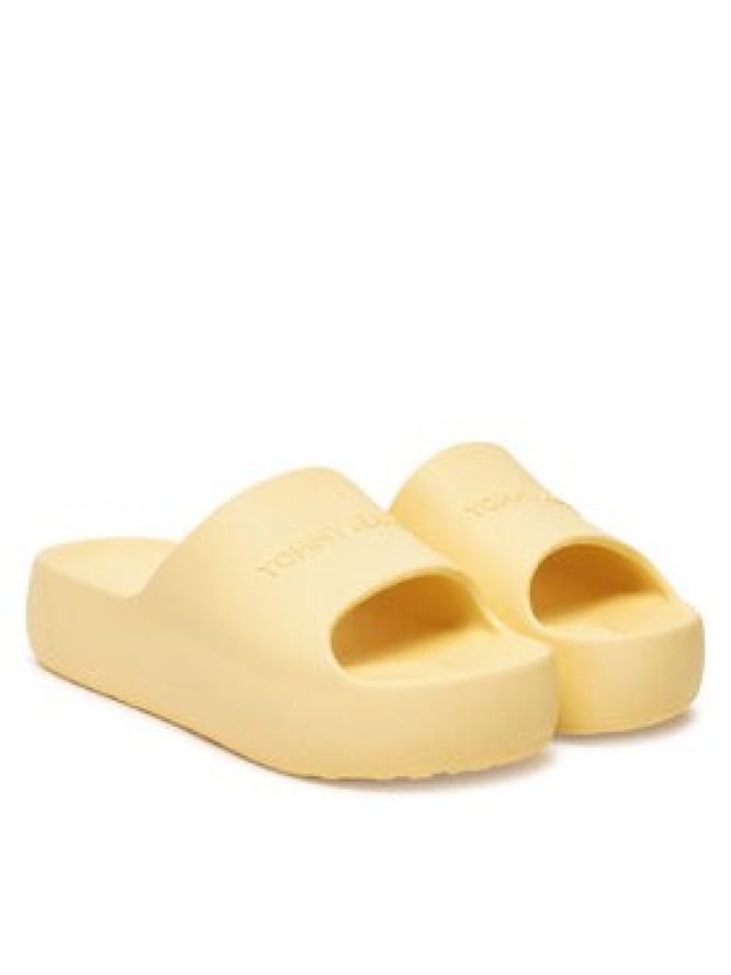 Tommy Jeans Klapki Tjw Chunky Pool Slide Ess EN0EN02879 Żółty