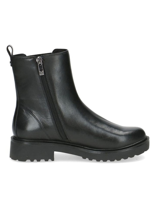 Caprice Skórzane botki w kolorze czarnym rozmiar: 37