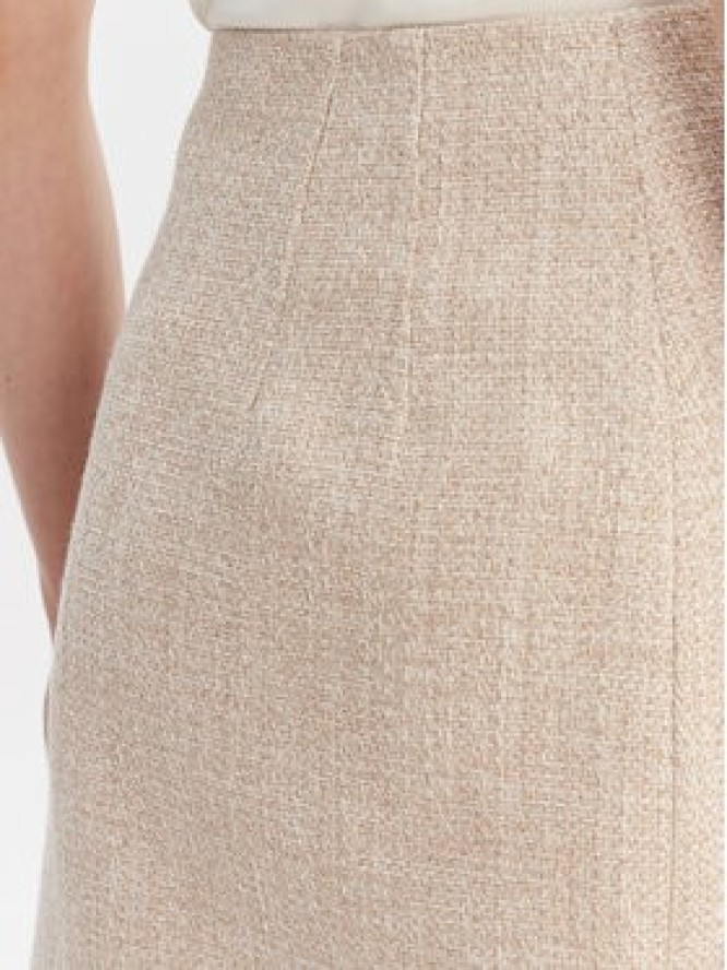 Luisa Spagnoli Spódnica ołówkowa Tanzania 543169 Beżowy Regular Fit