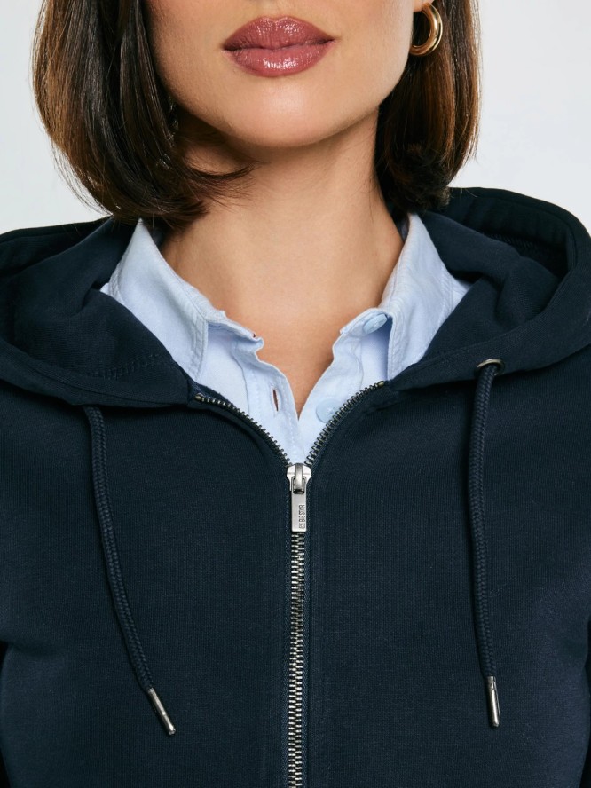 Bluza damska z kapturem granatowa Laurisana 403
