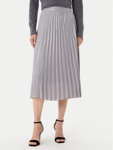 Morgan Spódnica plisowana 252-JPLISAN Srebrny Regular Fit