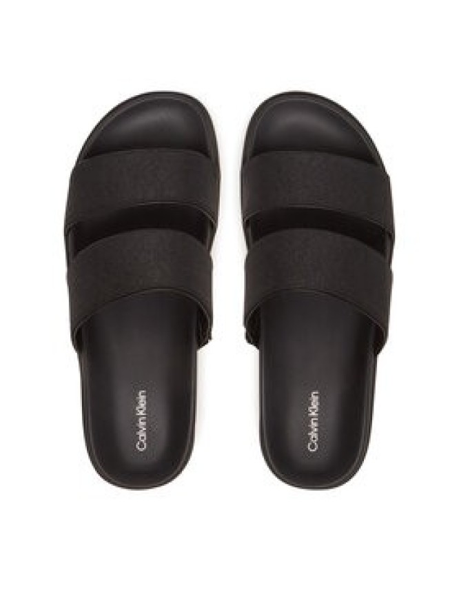 Calvin Klein Klapki Flat Slide Jacq HW0HW02487 Czarny