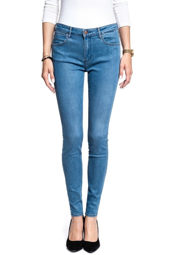 WRANGLER SKINNY DAMSKIE SPODNIE JEANSOWE SOFT WORN W28KJE12P 112128280