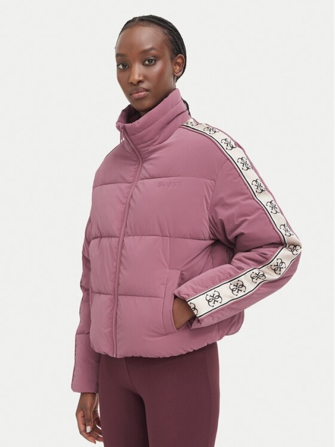 Guess Kurtka zimowa V5BL11 WGYC2 Różowy ciemny Regular Fit