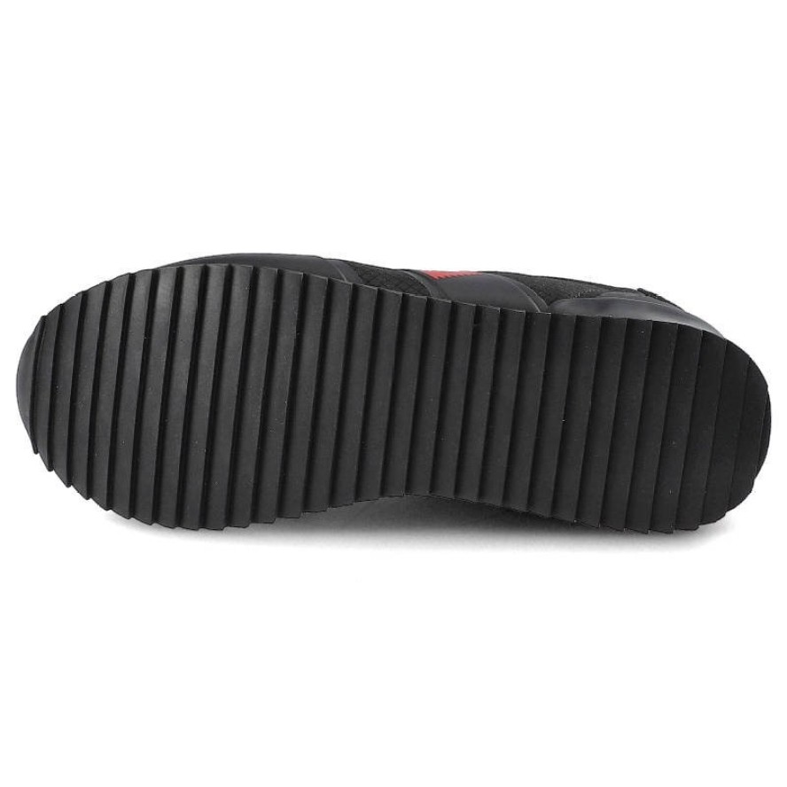 Czarne Sneakersy Big Star Damskie Skórzane Półbuty