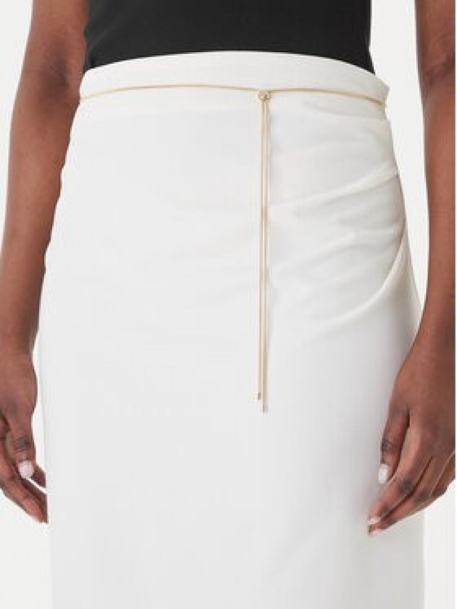 HUGO Spódnica ołówkowa Ratsa 50558168 Écru Slim Fit