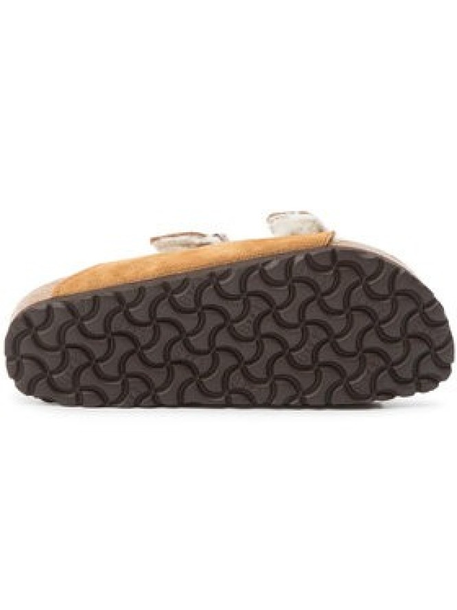 Birkenstock Kapcie Arizona Fur 1001135 Brązowy