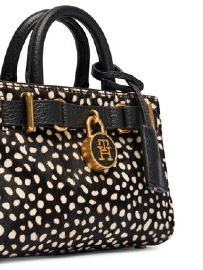 Tommy Hilfiger Torebka American Icon Micro Tote Deer Le AW0AW18168 Czarny