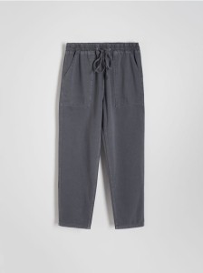 Spodnie z bawełną i lyocellem - ciemnoszary