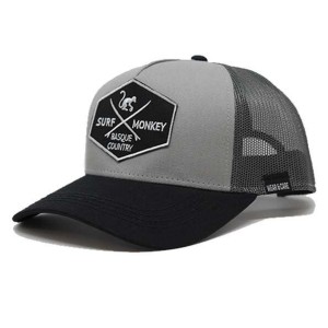 Czapka Trucker - 5 Paneli / Recykling / Jeden rozmiar (Ołów/Czarny)