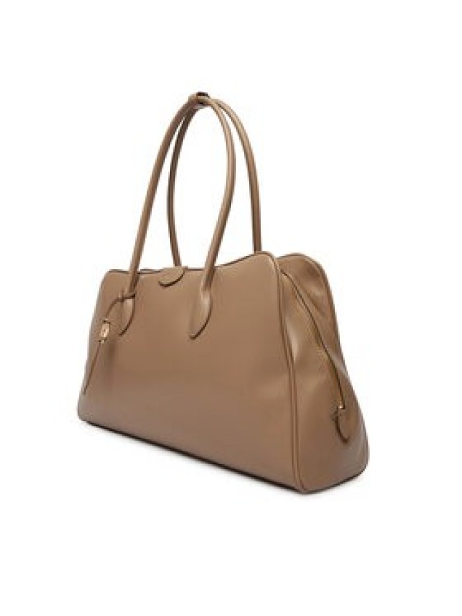 Calvin Klein Torebka Emblem Trio Large Work Bag LV04F3368G Beżowy