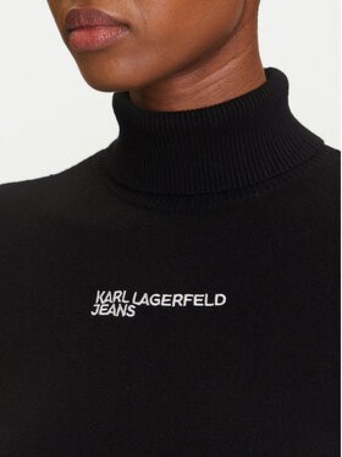 Karl Lagerfeld Jeans Golf A3W18007 Czarny Slim Fit