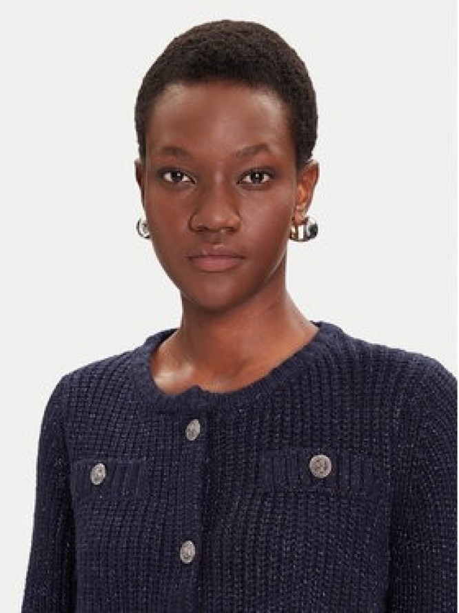 Liu Jo Kardigan MF5235 MA88A Granatowy Regular Fit