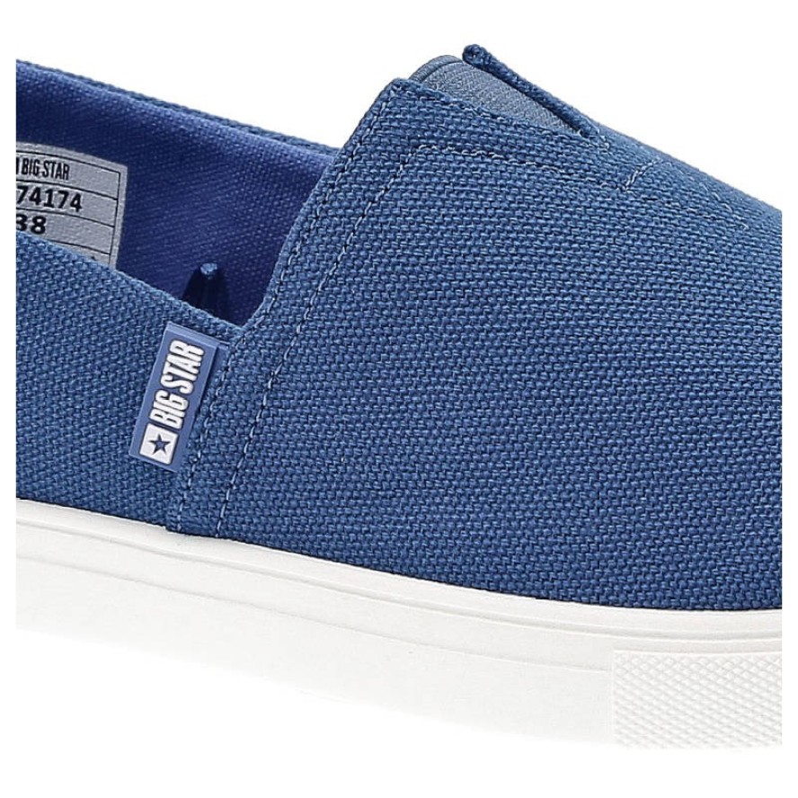 Niebieskie Tenisówki Big Star Wygodne Damskie Buty