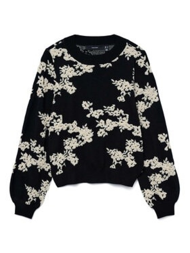 Vero Moda Sweter Nancy 10333561 Czarny Regular Fit