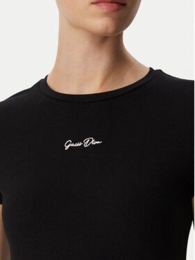 Guess T-Shirt V6YI01 K4258 Czarny Slim Fit
