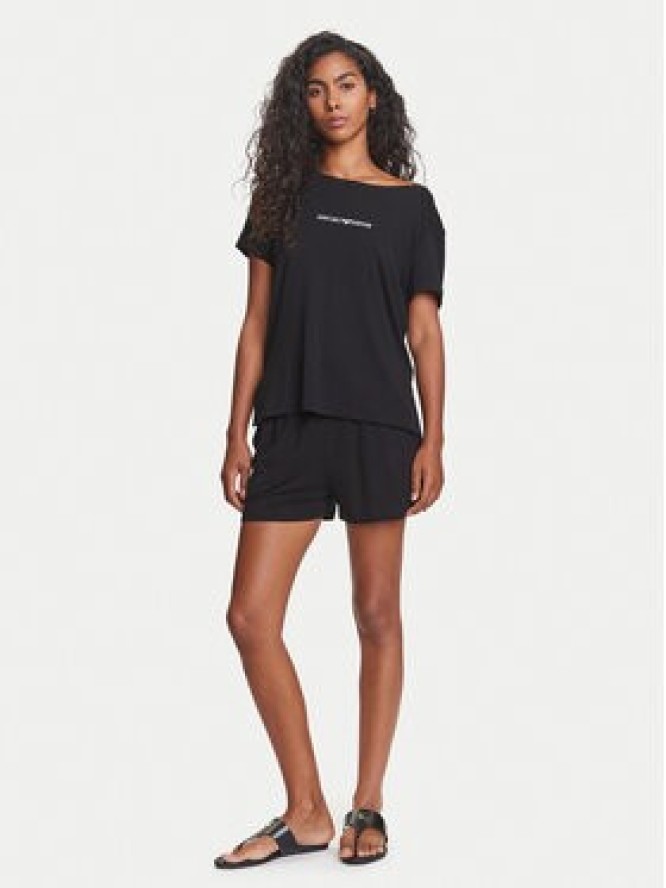 Emporio Armani T-Shirt EW000780 AF12192 UC001 Czarny Regular Fit