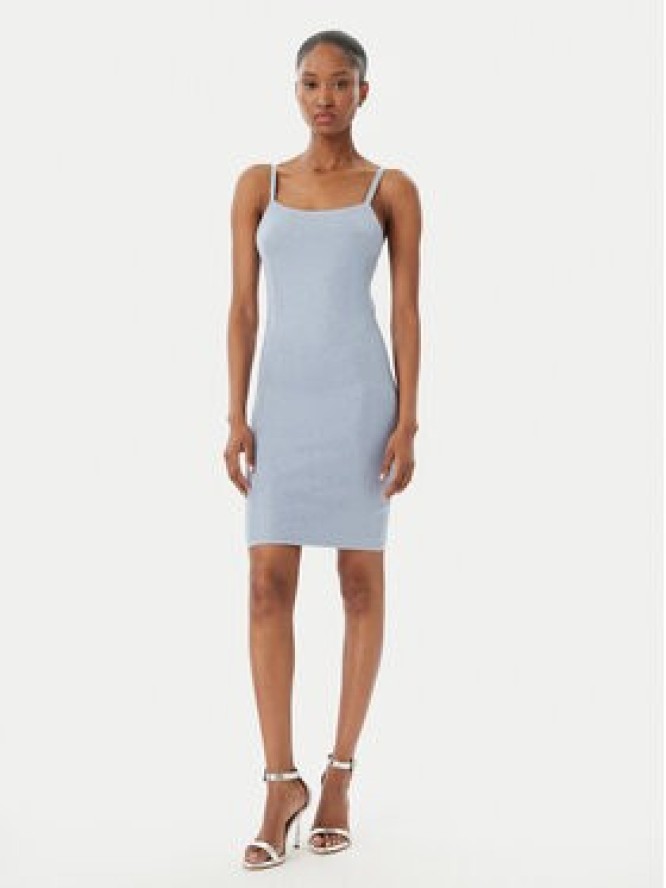 Guess Sukienka dzianinowa W5GK45 Z3MN2 Niebieski Regular Fit