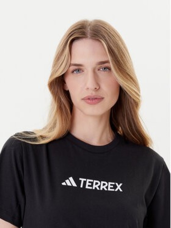 adidas T-Shirt Terrex Classic Logo JF9131 Czarny Regular Fit
