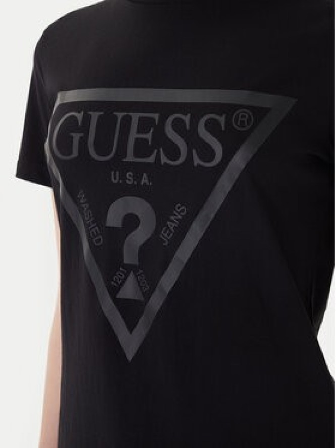 Guess T-Shirt V2YI07 K8HM0 Czarny Regular Fit