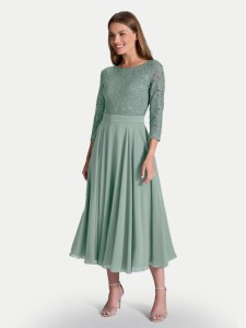 Swing Sukienka koktajlowa 77761710 Zielony Regular Fit