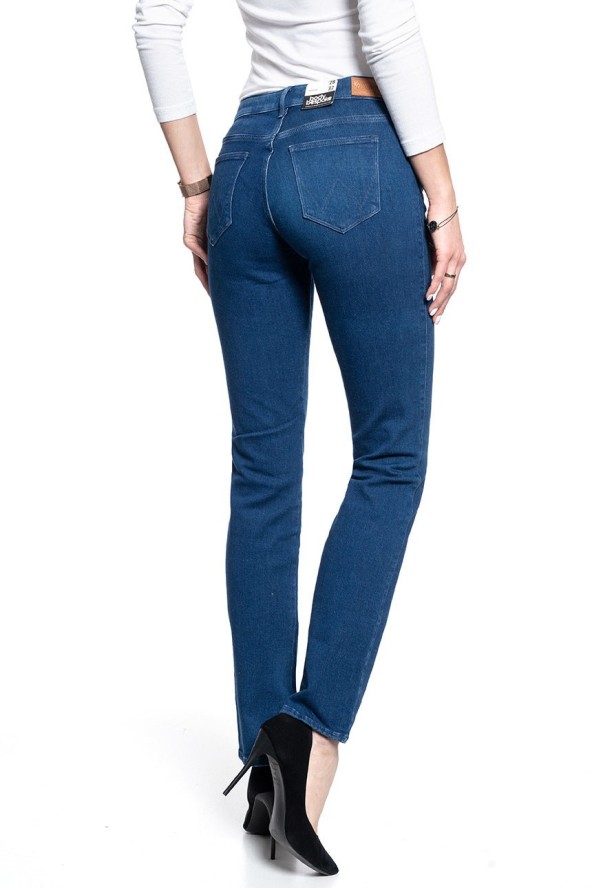 SPODNIE DAMSKIE WRANGLER STRAIGHT DEEP WATERS W28TJN69D 112128500