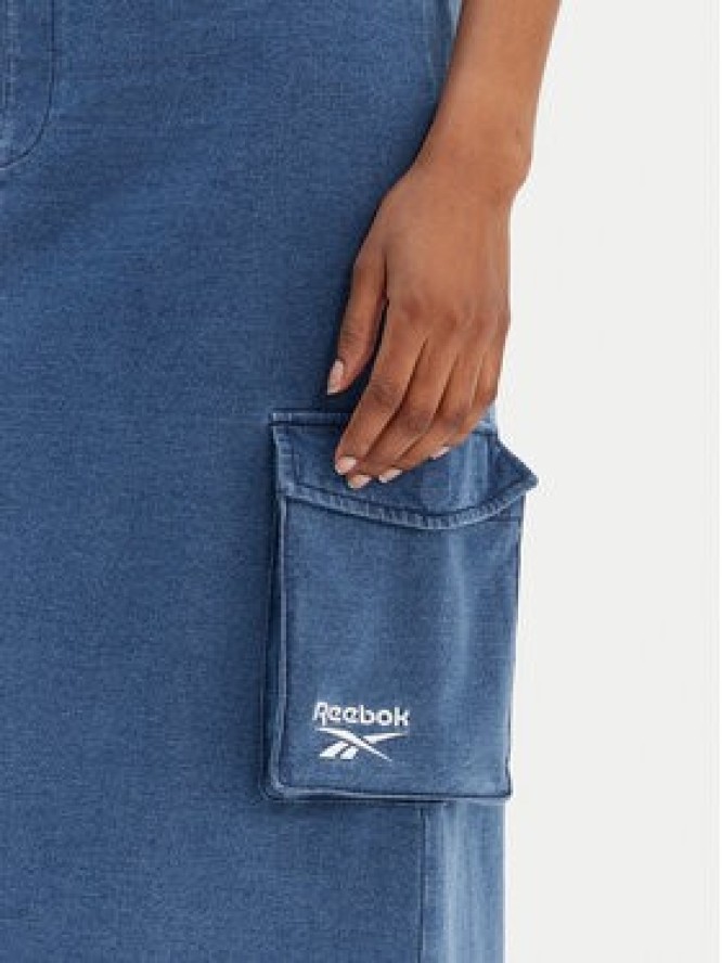 Reebok Spódnica midi Naida RK25487CCW Niebieski Regular Fit