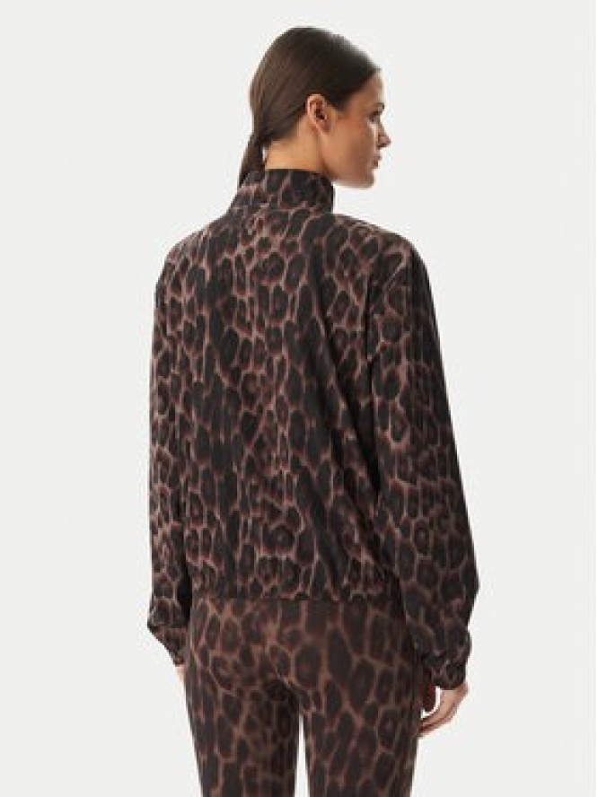 adidas Bluza Workout Essentials Leopard Woven KD7612 Brązowy Regular Fit