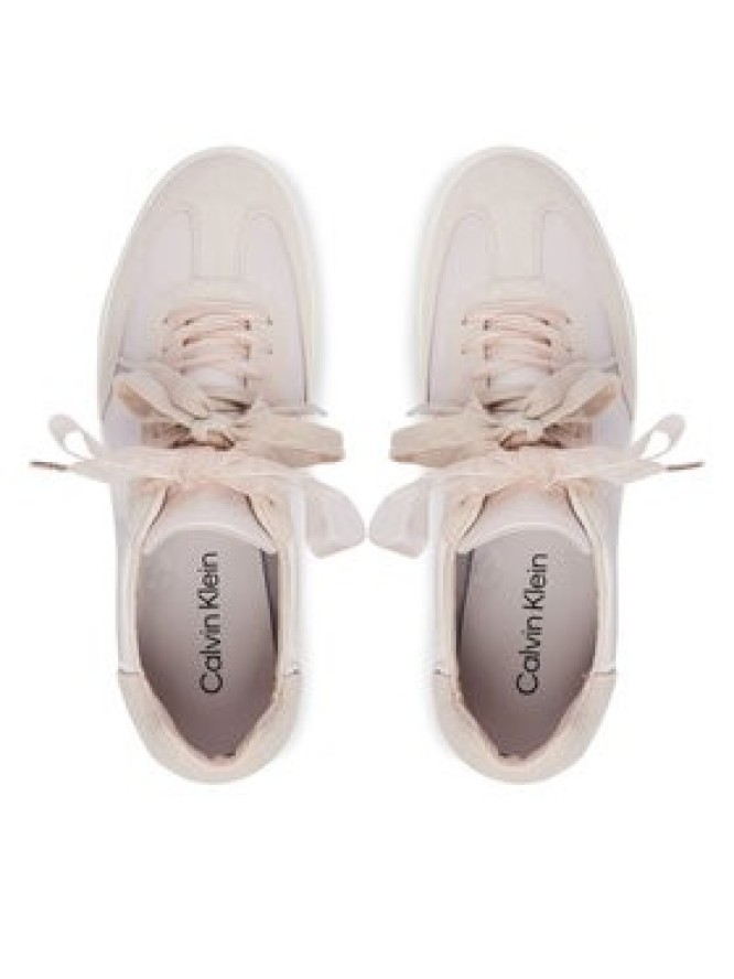 Calvin Klein Sneakersy Low Pro Cupsole Wt Satin Mix HW0HW03288 Różowy jasny
