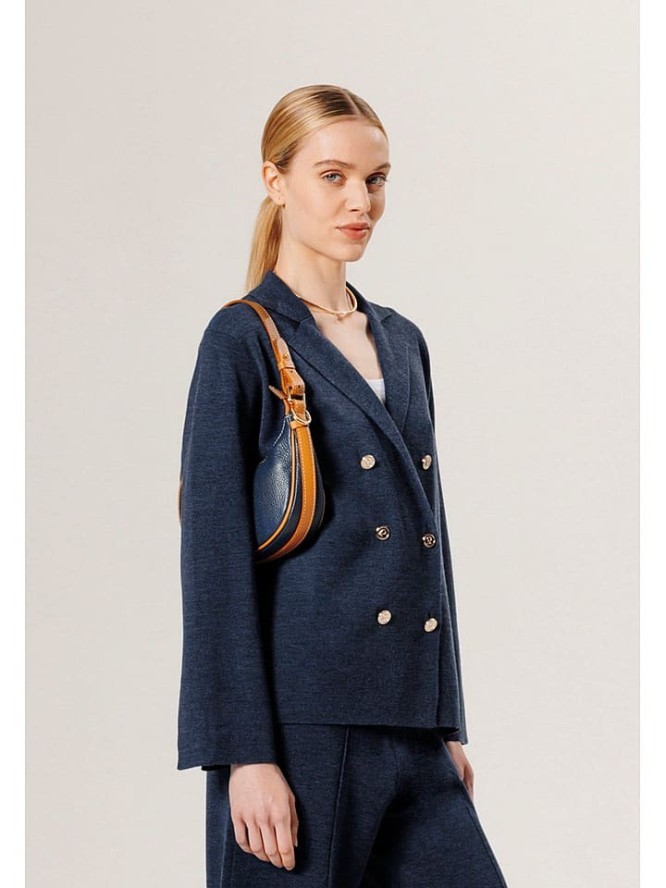 Rodier Wełniany blezer w kolorze granatowym rozmiar: M