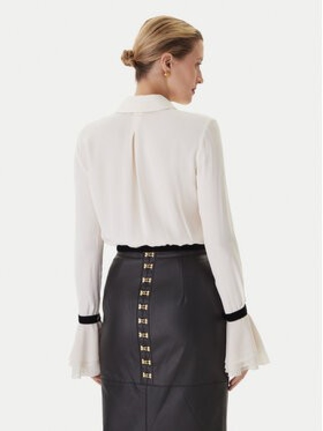 Elisabetta Franchi Koszula CA-131- 57E2-V390 Écru Regular Fit