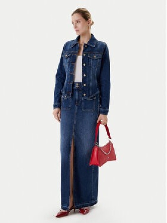 Guess Spódnica jeansowa W5YD63 D5QP3 Niebieski Regular Fit