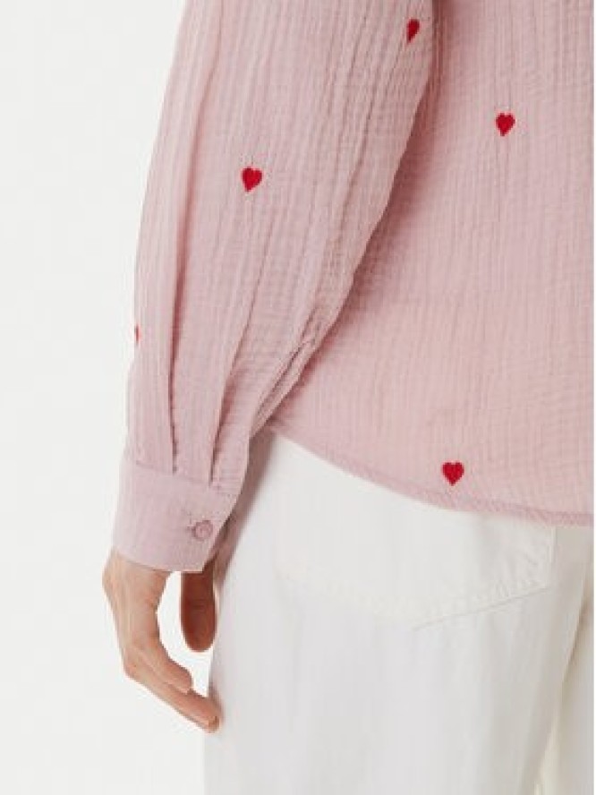 ONLY Koszula Heart 15332482 Różowy Regular Fit