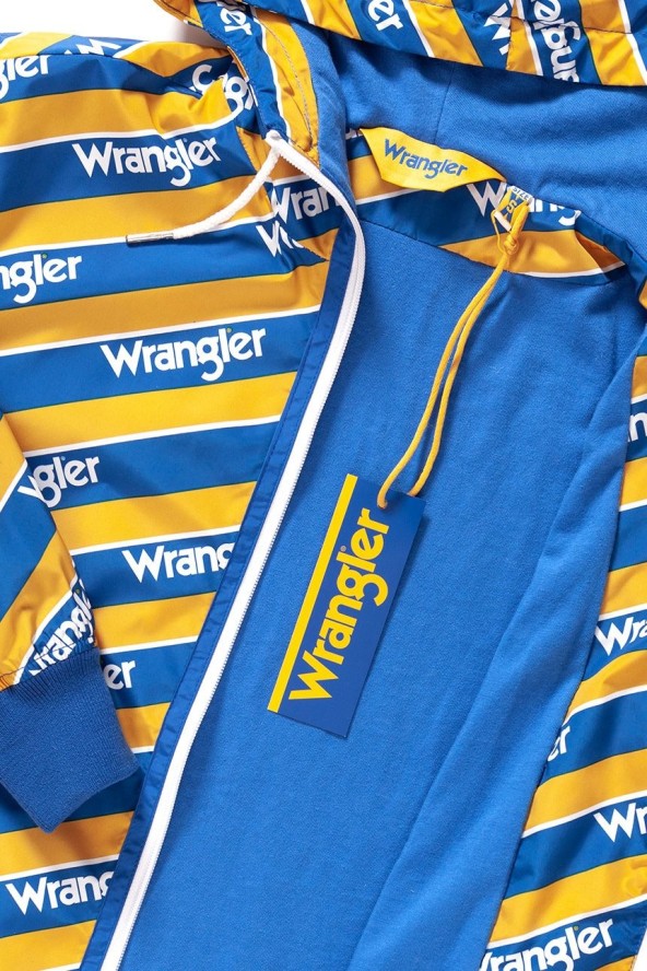 DAMSKA KURTKA PRZEJŚCIOWA WRANGLER B&Y WINDBREAKER AMBER YELLOW W405RV9UY 112128704