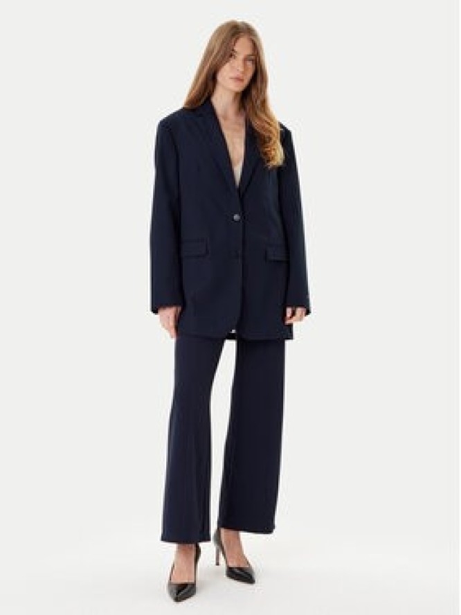 Rinascimento Spodnie materiałowe CFC0125304003 Granatowy Regular Fit