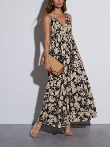 Milan Kiss Sukienka w kolorze czarno-kremowym rozmiar: L