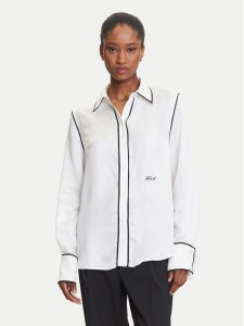 KARL LAGERFELD Koszula A3W11012 Biały Regular Fit